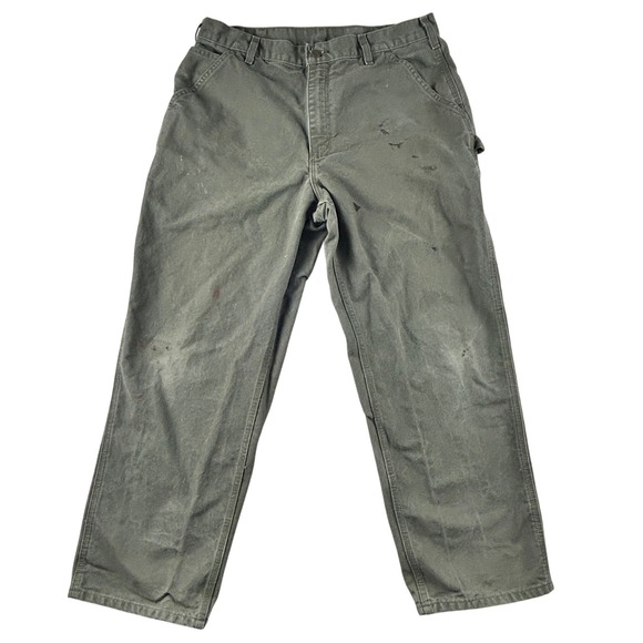 Carhartt Other - Carhartt B11 MOS Carpenter Pants Original Dungaree Fit Men 36x30 Green